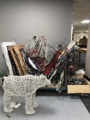 A large quantity of outdoor Christmas lights and decorations