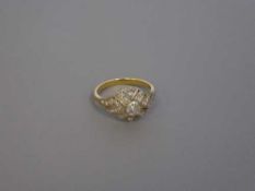 An Art Deco diamond cluster ring