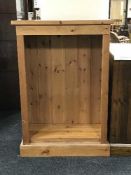 Set of pine open shelves