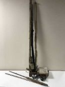 Eight assorted split cane fly rods by James B Walker of Newcastle together with two boxes fishing