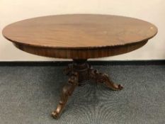 A Victorian mahogany breakfast table