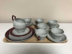Twenty one piece Wedgwood Windsor Grey tea service