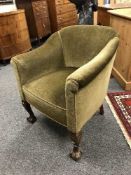 An early 20th century tub chair