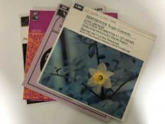 Three boxes of LP records - classical,