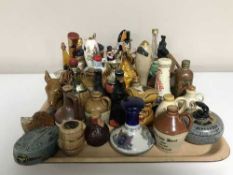 A tray of alcohol miniatures