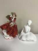Two Royal Doulton figures,