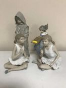 Four Nao figures - two ballerinas and two girls