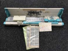 Two knitting machines,