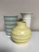 Three Wedgwood vases,