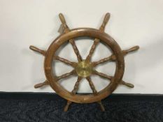 A ship's wheel