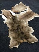 Four animal hides