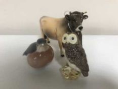 A Beswick bull figure,