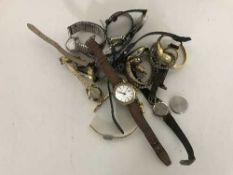 A collection of lady's and gents wrist watches including Loris,