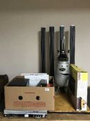 A quantity of assorted electricals - Canon Typestart typewriter, photographic enlarger,