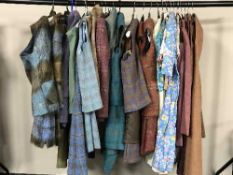 A quantity of vintage lady's clothing inc.