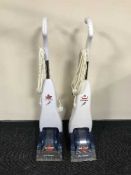 Two Bissell Quick wash carpet cleaners
