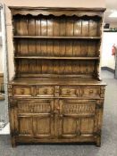 A Chapman's reproduction oak dresser