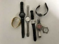 A box of assorted gent's wrist watches by Ben Sherman, Rotary,