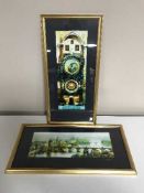 A box of assorted framed pictures and prints inc.