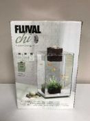 A Fuluval Chi boxed fish tank