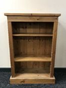 Set of pine open shelves