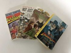 A box of paperback books - novels, sci fi,