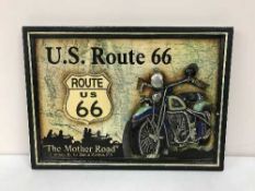 A wooden motor cycle U.S.