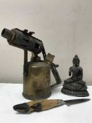 A bronze Buddha figure,