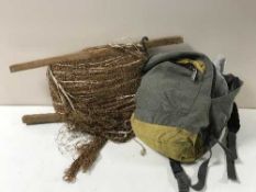 A box containing ferreting nets,