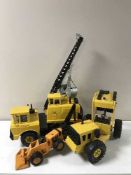 Three metal tonka vehicles