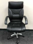 An executive high back office armchair