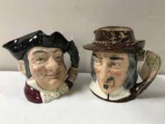 Two Royal Doulton character jugs - Isaac Walton D6404,