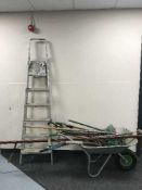 Set of folding steps,