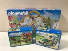 Thirty six assorted Playmobil sets
