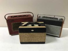 Three early transistor radios by Hacker and Roberts