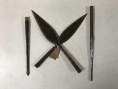 Two Assegai spear heads