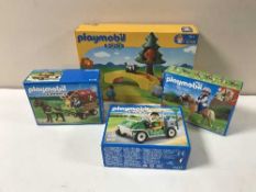 Thirty six assorted Playmobil sets