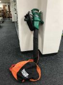A Black & Decker garden vac