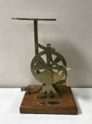 A set of brass parcel post balance scales