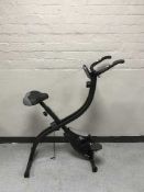 A folding Everlast exercise bike