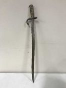 A French Chassepot bayonet