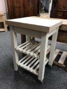 A painted pine chef's stand