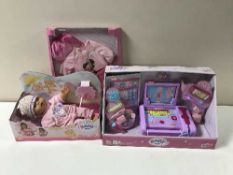 Nine Babyborn doctor sets,