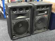 A pair of Gemini PA speakers
