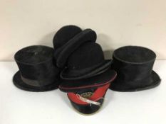 A military cap with badge,