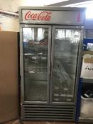 A Coca Cola refrigerated display cabinet