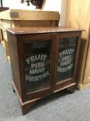A Victorian mahogany glazed cabinet,