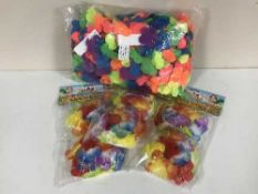 A large quantity of Hawaiian style clothing, box of socks,