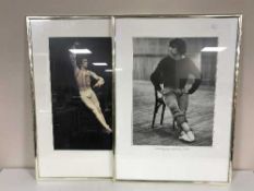A box of assorted pictures and prints, un-framed mirror,