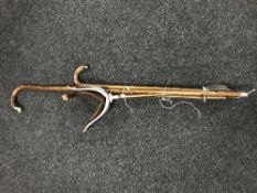 A bundle of walking sticks,